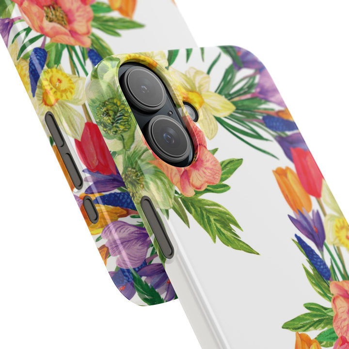 Sleek Snap Spring Summer Flowers Cute Phone Case for iPhone 16 15 14 13 12 11 X Xs Max Xr Pro Plus Samsung Galaxy S24 S23 S22 S21 S20 Ultra