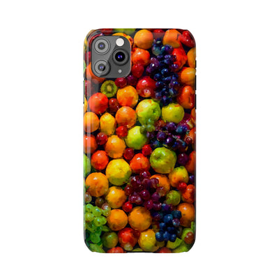 Slim Cute Phone Cases for Iphone  | iPhone 15 Case | iPhone 15 Pro Max Case, Iphone 14, Iphone 14 Pro Max, Iphone 13, Summer Assorted Fruits