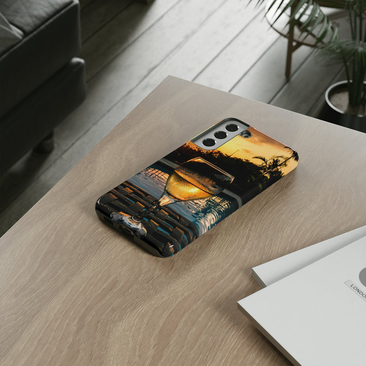 Samsung Galaxy Phone Case | Galaxy S23, S22, S21, S20 | Luxury Case Double Layered | Impact Resistant | Fashionable - Wine Glass 1 - Studio40ParkLane