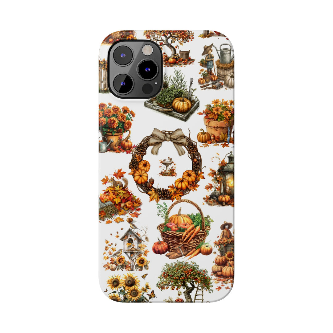 Slim Fall Leaves Collage Cute Phone Cases for Iphone | iPhone 15 Case | iPhone 15 Pro Max Case, Iphone 14, Iphone 14 Pro Max, Iphone 13, 12 - Studio40ParkLane