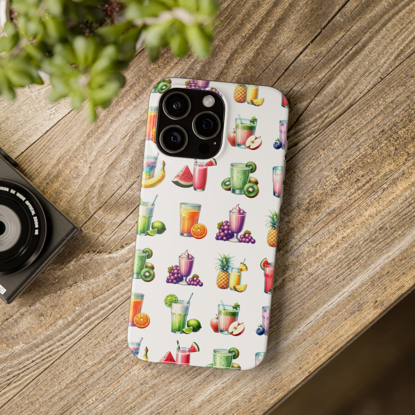 Cute Flexi Phone Cases, For Iphones and Samsung Galaxy Phones, Tropical Summer Fruit Cocktails, Galaxy S23 Phone Case, Samsung S22 Case, Samsung S21, Iphone 15, Iphone 14, Iphone 13