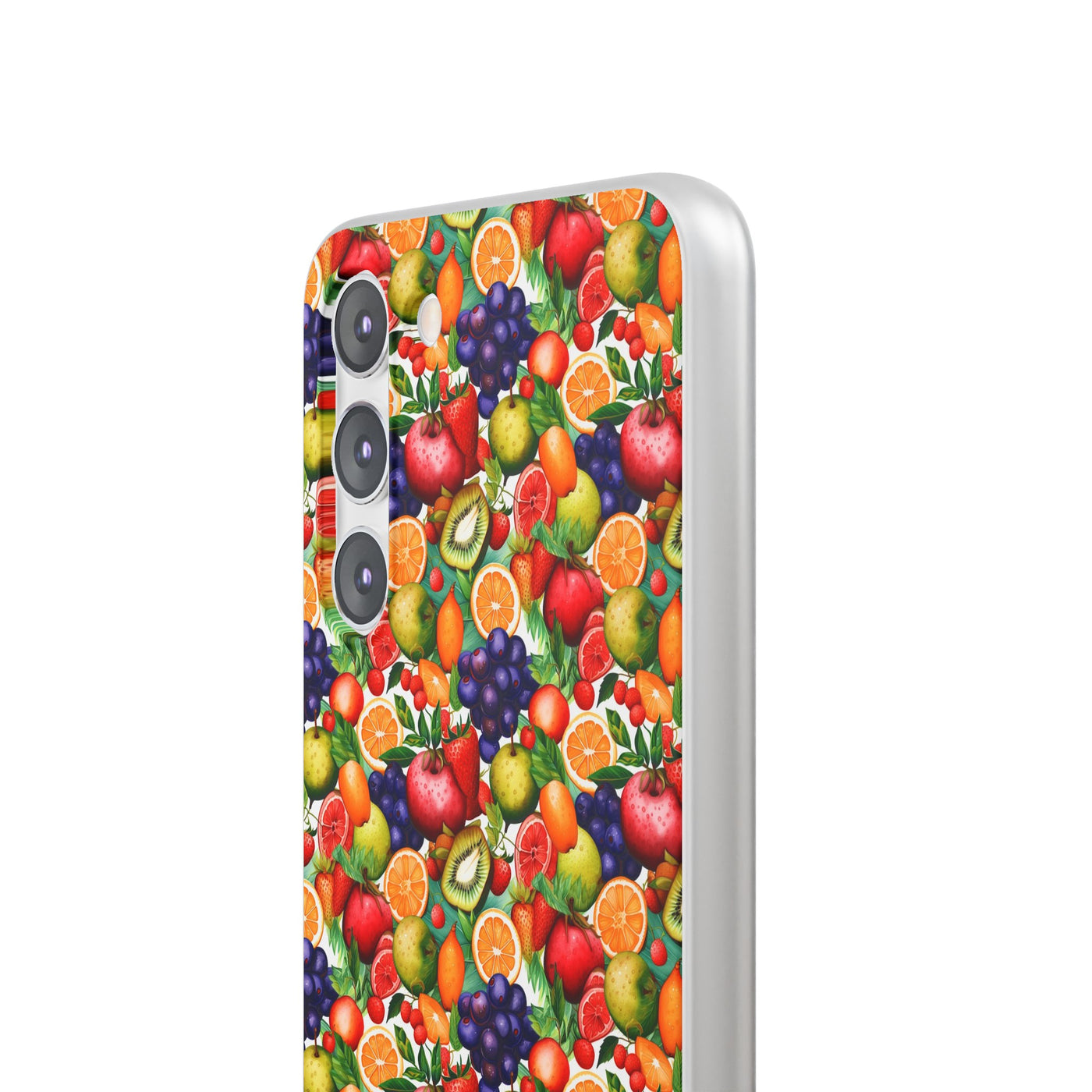 Cute Flexi Phone Cases, Summer Fruit Mix, Compatible with Samsung Galaxy S23, Samsung S22, Samsung S21, Samsung S20, Galaxy S20 Ultra