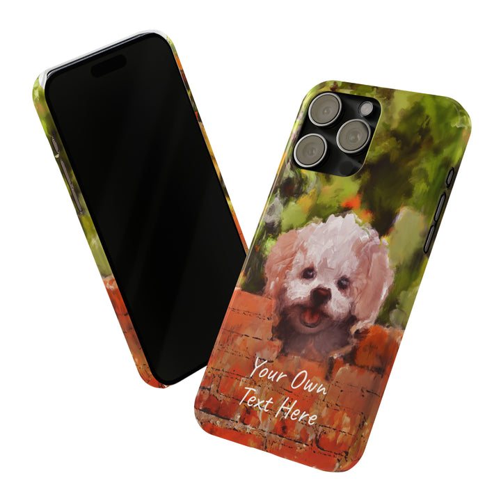 Slim Personalized Cute iPhone Cases - | iPhone 15 Case | iPhone 15 Pro Max Case, Iphone 14 Case, Iphone 14 Pro Max, Iphone 13, Bichon Frise Dog - Studio40ParkLane
