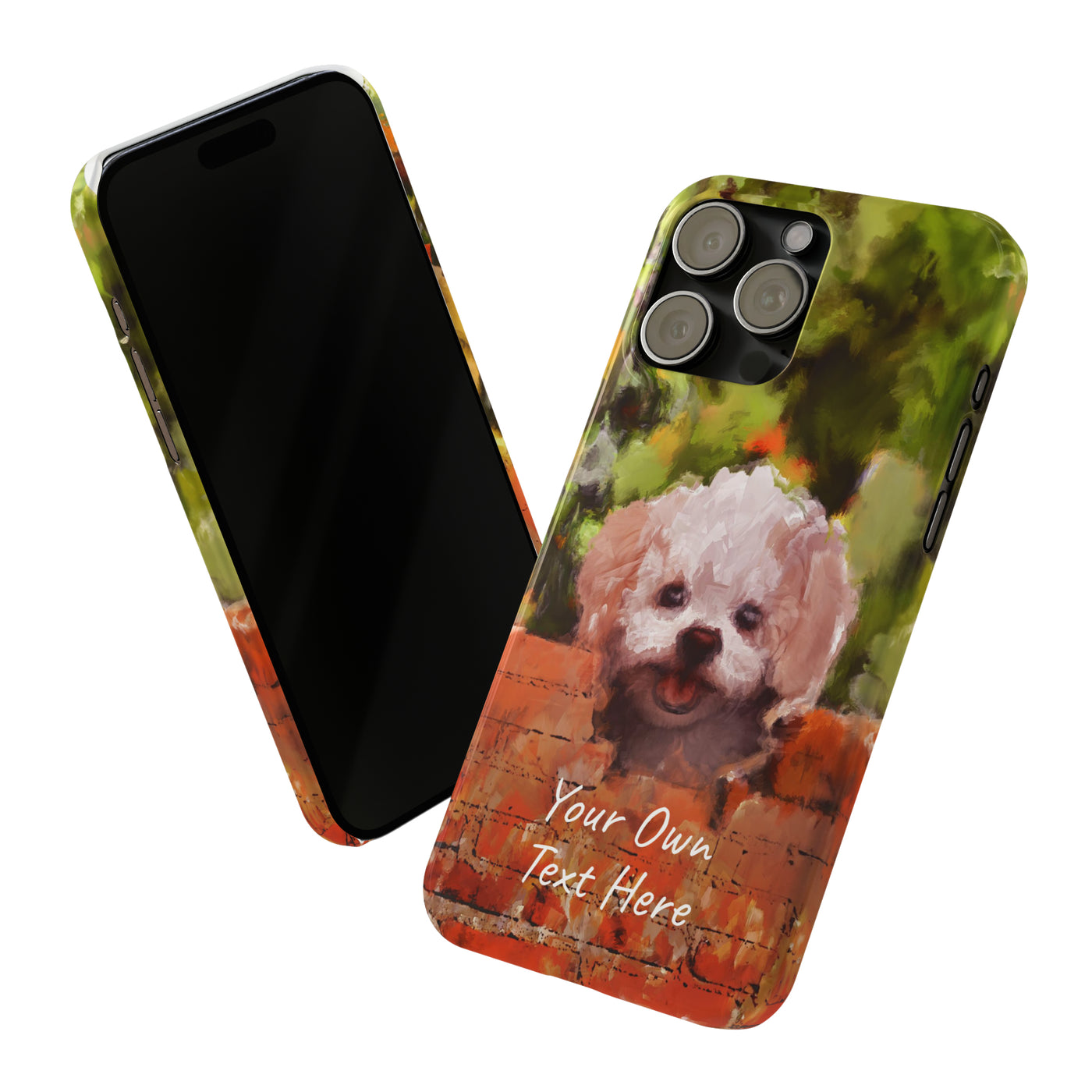 Personalized Slim Cute iPhone Cases - | iPhone 15 Case | iPhone 15 Pro Max Case, Iphone 14 Case, Iphone 14 Pro Max, Iphone 13, Bichon Frise Dog