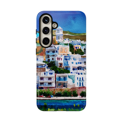 Impact Resistant, Greece House, Cute Phone Cases for Samsung S24, S23, S22, S21, IPhone 15 pro Iphone 14 pro Iphone 13 IPhone 12 Iphone 11