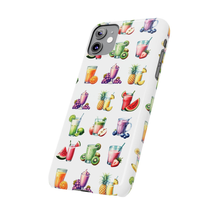 Slim Cute Phone Cases for Iphone - | iPhone 15 Case | iPhone 15 Pro Max Case, Iphone 14 Case, Iphone 14 Pro Max, Iphone 13, Tropical Summer Fruit Cocktail - Studio40ParkLane