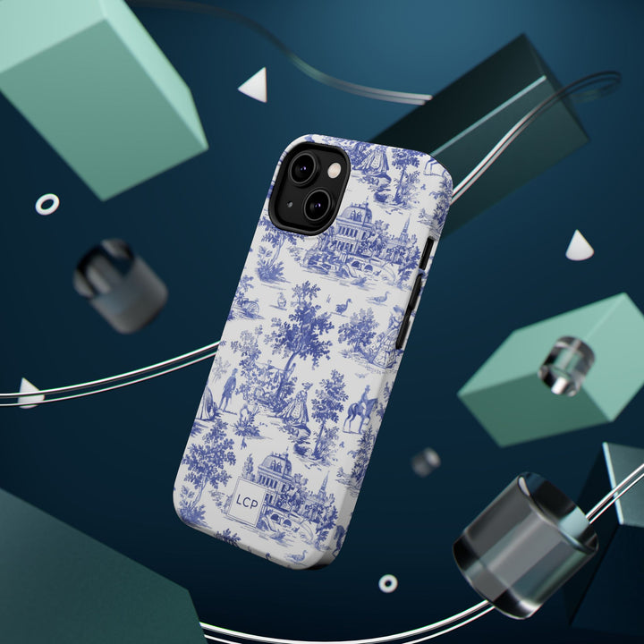 Custom Personalized French Toile Magsafe Phone Case for Iphone 18 - iPhone 17 Pro Max Air Plus 15 14 13 12 11, Samsung Galaxy Phone Cases - Studio40ParkLane