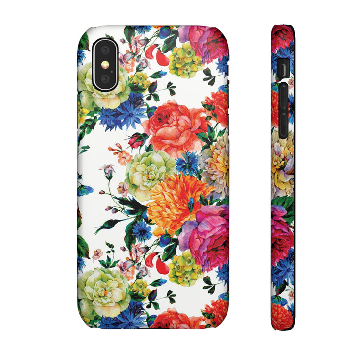 Sleek Snap Colorful Flowers Cute Phone Case for iPhone 16 15 14 13 12 11 X Xs Max Xr Pro Plus Samsung Galaxy S24 S23 S22 S21 S20 Note Ultra