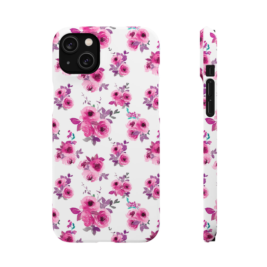 Sleek Snap Flowers Gift for Her Cute Phone Case for iPhone 16 15 14 13 12 11 X Xs Max Xr Pro Plus Samsung Galaxy S24 S23 S22 S21 S20 Ultra