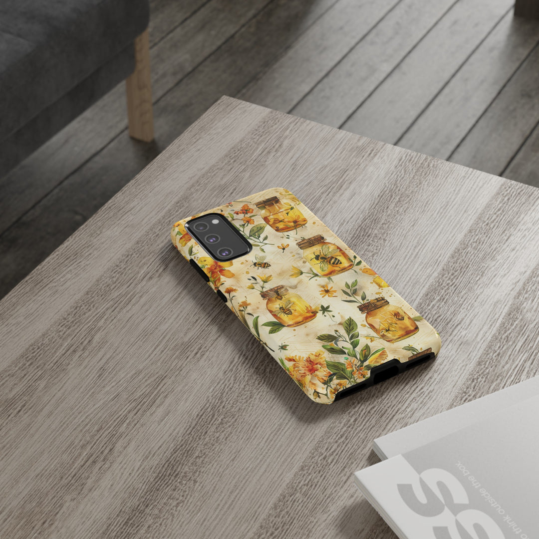 Impact Resistant, Honey Bees, Cute Phone Cases for Samsung S24, S23, S22, S21, IPhone 15 pro Iphone 14 pro Iphone 13 IPhone 12 Iphone 11 - Studio40ParkLane