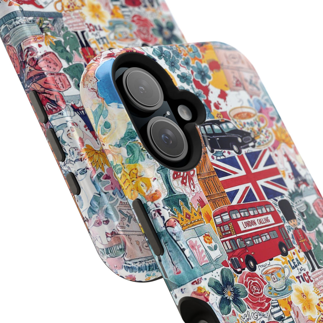 London England Coquette Collage Tough Magsafe Cute Phone Cases for Iphone | iPhone 17 Pro Max Case, Iphone 16, Iphone 15 14 13 12 11 10 9 - Studio40ParkLane