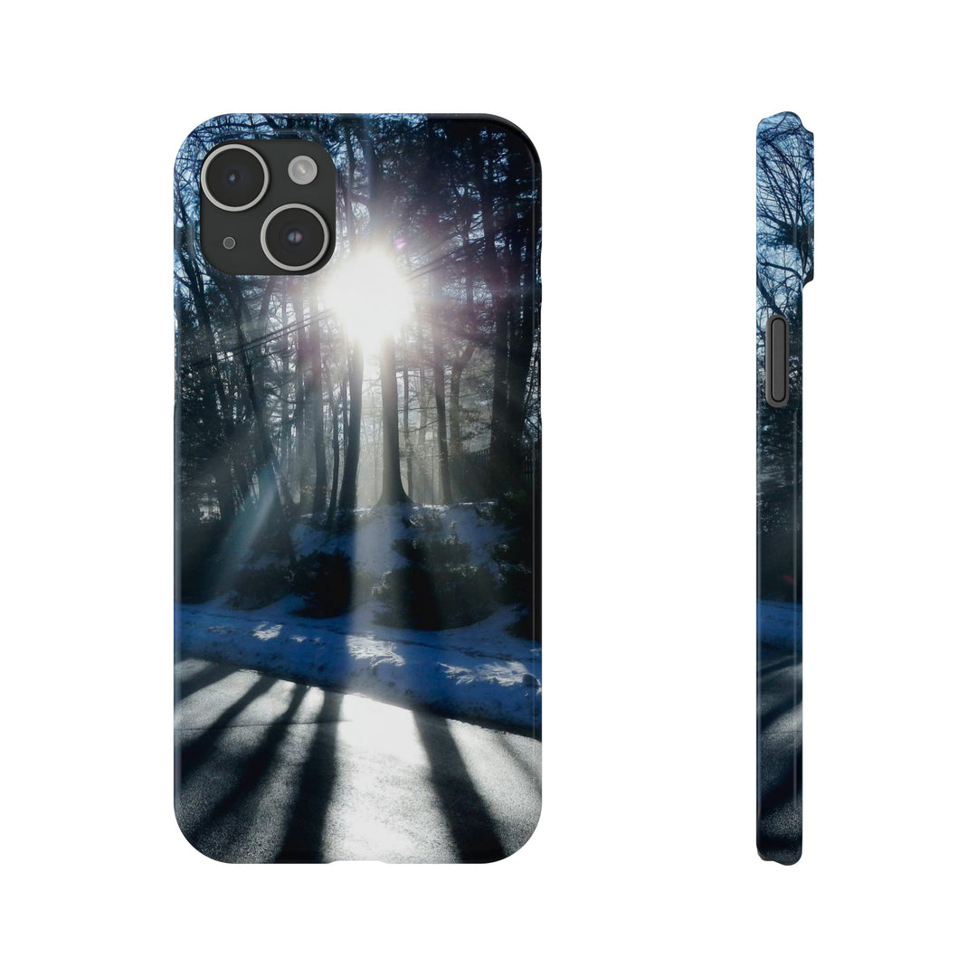 Slim Cute Phone Cases for Iphones - | iPhone 15 Case | iPhone 15 Pro Max Case, Iphone 14 Case, Iphone 14 Pro Max, Iphone 13, Winter Morning Sun - Studio40ParkLane