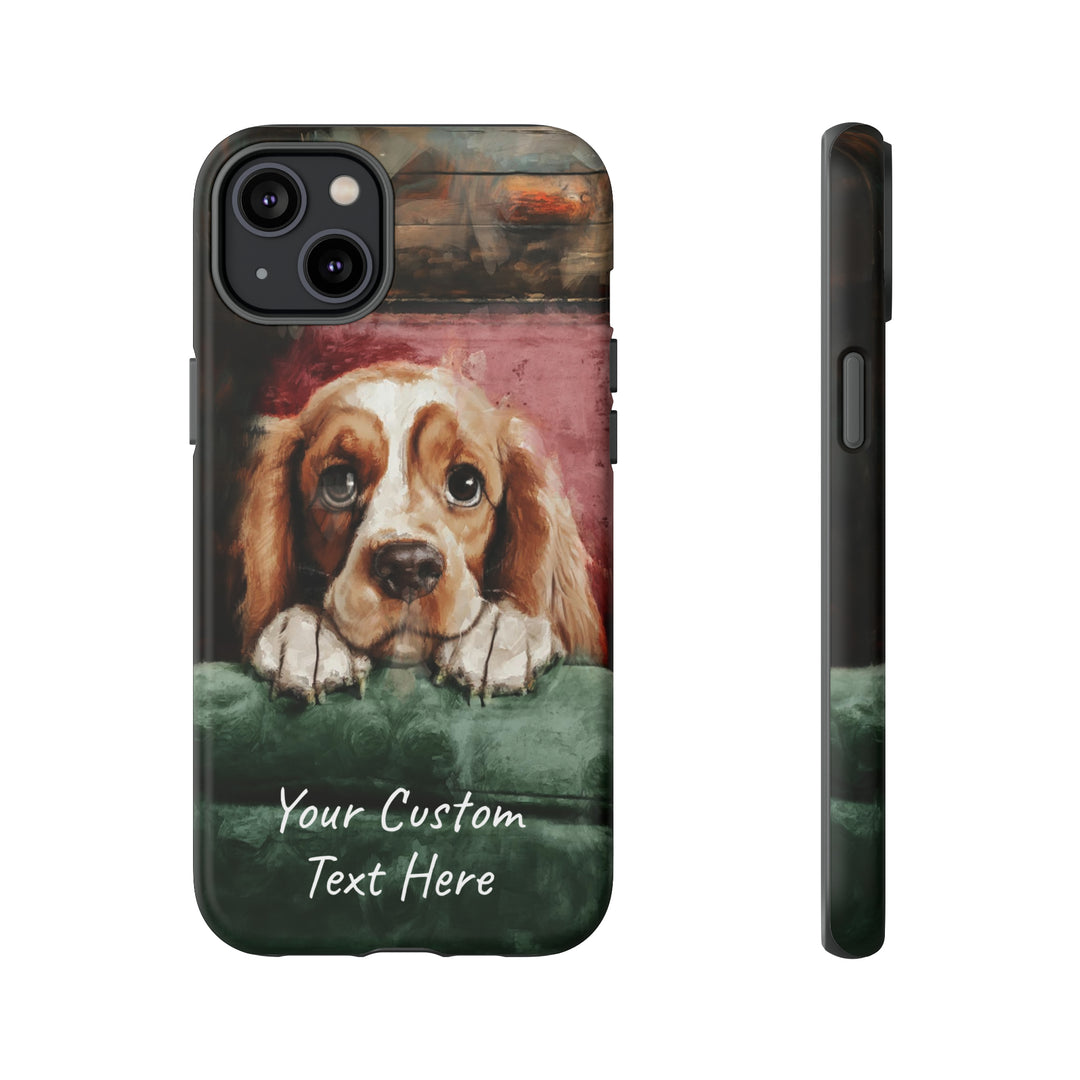 Personalize this Cute IPhone Case | Cocker Spaniel iPhone Case, iPhone 15 Case | iPhone 15 Case, Iphone 14 Case, Iphone 14 Pro Max Case - Studio40ParkLane