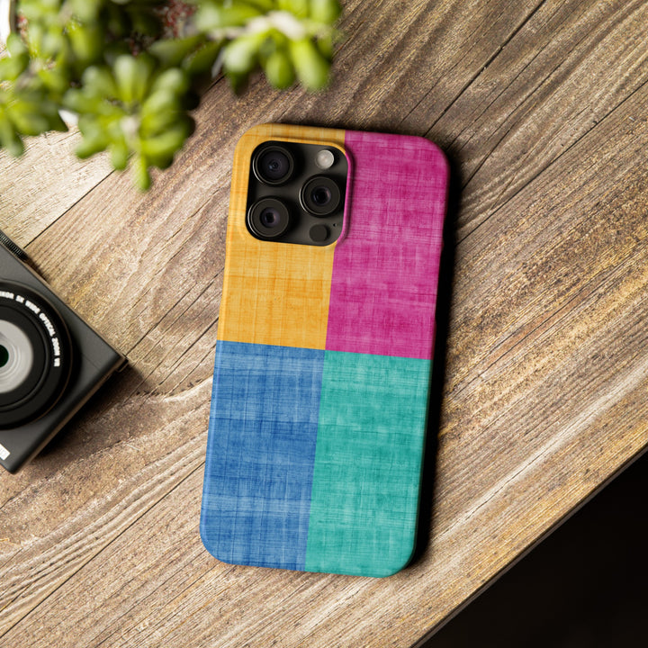 Slim Cute Phone Cases for Iphone | iPhone 15 Case | iPhone 15 Pro Max Case, Iphone 14, Iphone 14 Pro Max, Iphone 13, Abstract Color Blocks - Studio40ParkLane
