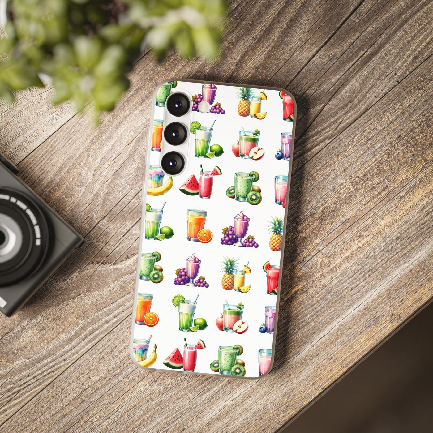 Cute Flexi Phone Cases, For Iphones and Samsung Galaxy Phones, Tropical Summer Fruit Cocktails, Galaxy S23 Phone Case, Samsung S22 Case, Samsung S21, Iphone 15, Iphone 14, Iphone 13