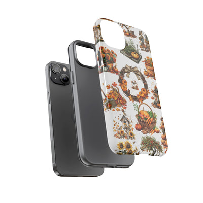 Impact Resistant, Fall Leaves Collage, Cute Phone Cases for Samsung S24, S23, S22, S21, IPhone 15 pro Iphone 14 pro Iphone 13 IPhone 12 Iphone 11