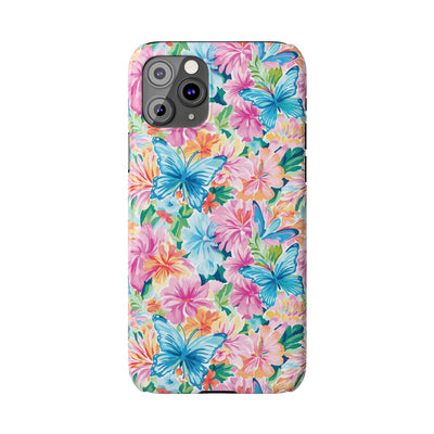 Slim Butterflies Flowers Gift for Her Cute Phone Cases for Iphone 16 Pro Max | iPhone 15 Case | iPhone 15 Pro Max Case, Iphone 14, 13, 12, 11, 10, 8, 7