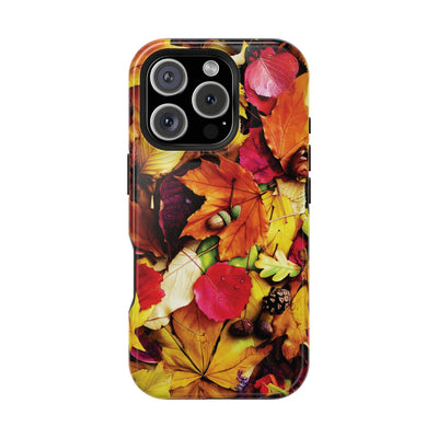 Aesthetic Tough Magsafe Fall Leaves Foliage Phone Case - For iPhone 17 Pro Max iPhone 16 Pro iPhone 15 Iphone 14 Plus 13 Pro 12 11 10 - Studio40ParkLane
