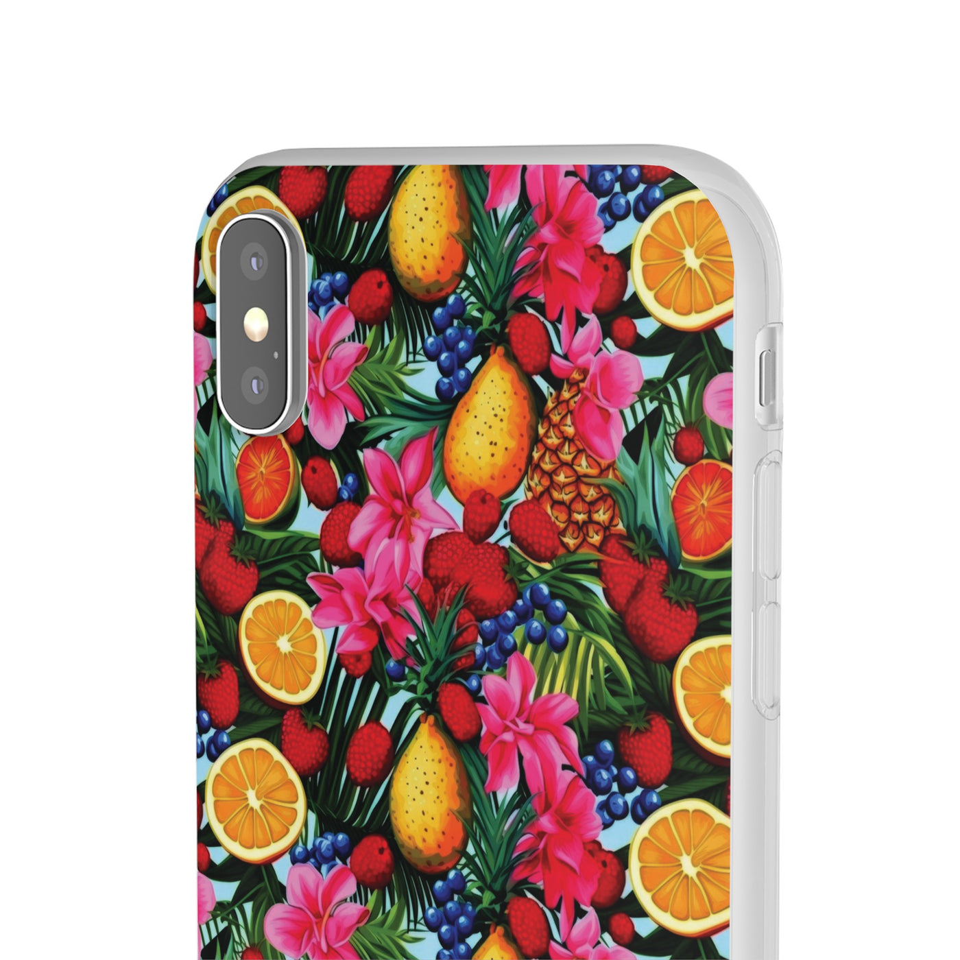 Cute Flexi Phone Cases, For Iphones and Samsung Galaxy Phones, Summer Mixed Fruit, Galaxy S23 Phone Case, Samsung S22 Case, Samsung S21, Iphone 15, Iphone 14, Iphone 13