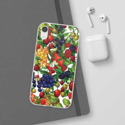 Cute Flexi Phone Cases, For Samsung Galaxy and Iphone, Summer Mixed Fruit, Galaxy S23 Phone Case, Samsung S22 Case, Samsung S21, Iphone 15, Iphone 14, Iphone 13