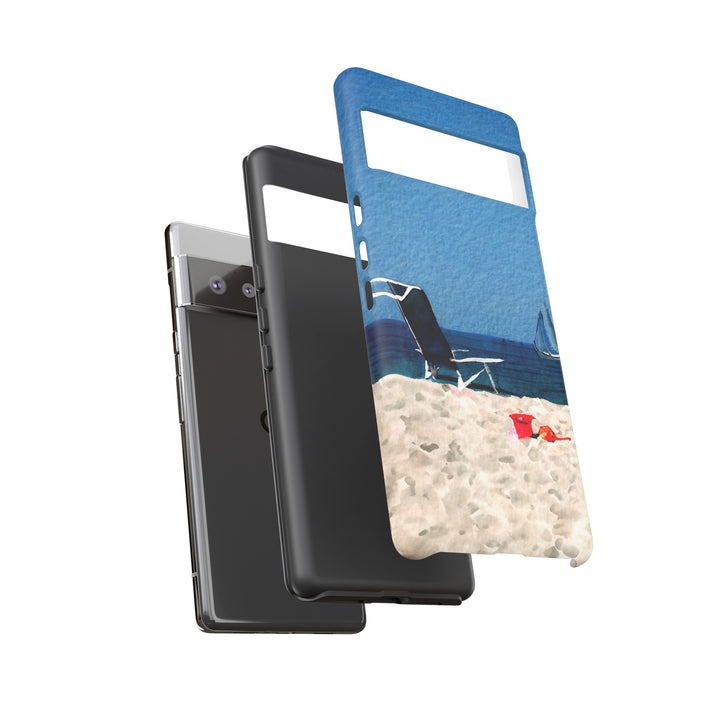 Cute Samsung Case | Cool Iphone Case | Summer Blue Beach Chair, Samsung S24, S23, S22, S21, IPhone 15 Case | Iphone 14 Case, Iphone 13 Case - Studio40ParkLane