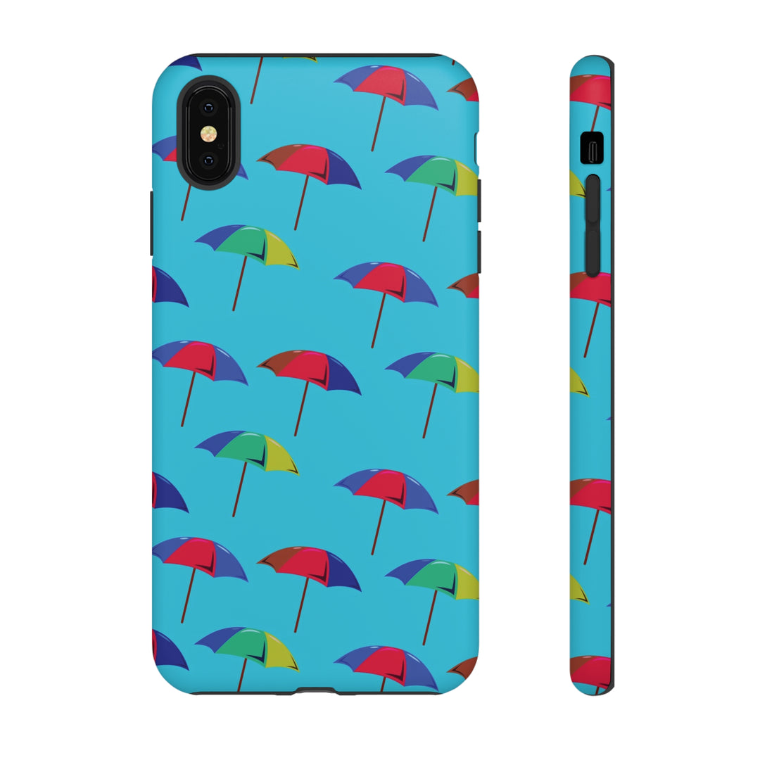 Cute IPhone Case | Colorful Beach Parasols Blue, iPhone 15 Case | iPhone 15 Pro Case, Iphone 14 Case, Iphone 14 Pro Max Case, Protective Iphone Case - Studio40ParkLane