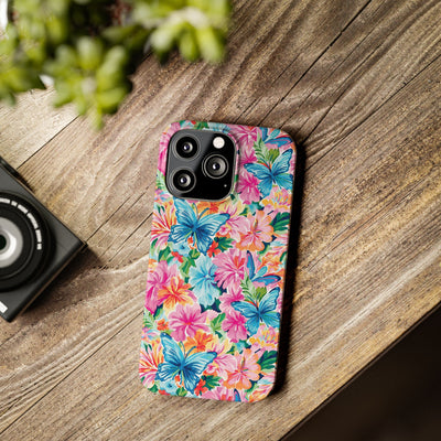 Slim Butterflies Flowers Gift for Her Cute Phone Cases for Iphone 16 Pro Max | iPhone 15 Case | iPhone 15 Pro Max Case, Iphone 14, 13, 12, 11, 10, 8, 7
