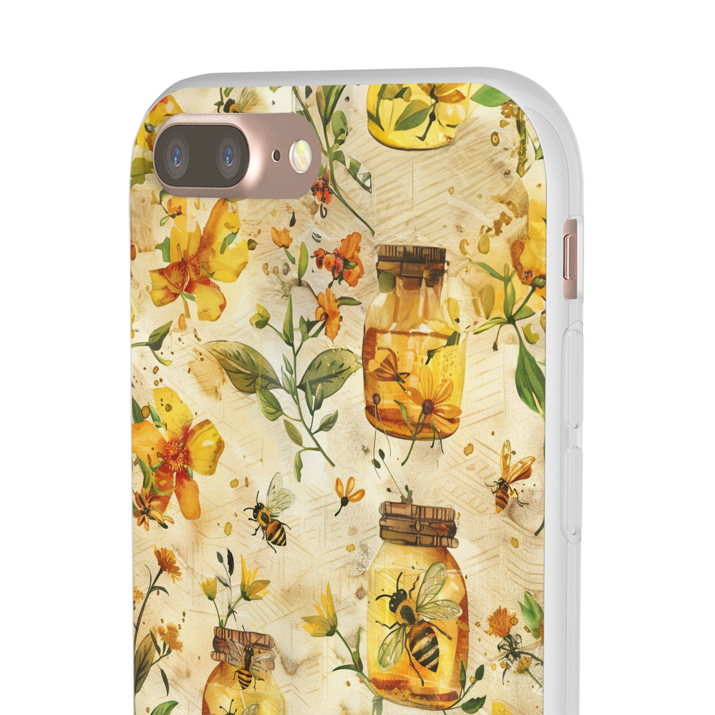 Cute Flexi Phone Cases, Honey Bees Yellow, Compatible with Samsung Galaxy S23, Samsung S22, Samsung S21, Samsung S20, Galaxy S20 Ultra