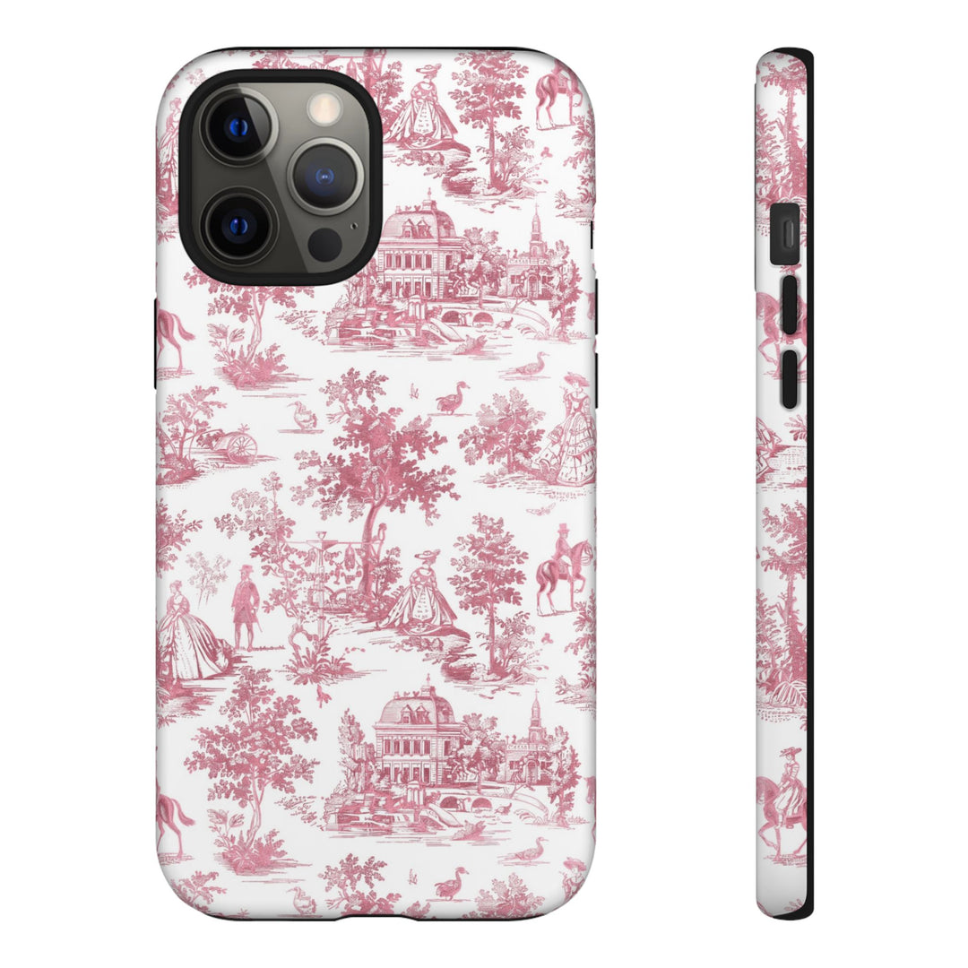Premium Tough French Toile Gift for Her Cute Phone Cases for Samsung S25, S24, S23, S22, S21 Iphone, 16, 15, 14, 13, 12 Plus Max Pro Ultra - Studio40ParkLane