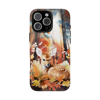 Autumn Fall Deer Forest Gift for Her Cute Phone Case for, Samsung Galaxy S24, S23, S22, S21, IPhone 16 Case | Iphone 15, Iphone 14, IPhone 13 Case