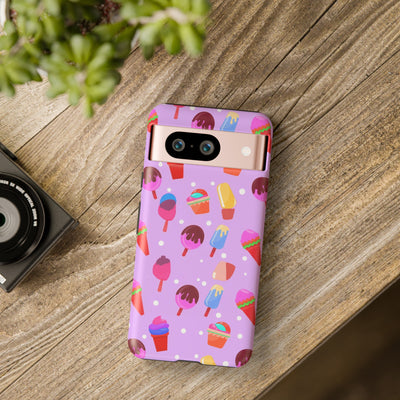 Cute Samsung Case | Cool Iphone Case | Summer Pink Ice-Cream, Samsung S24, S23, S22, S21, IPhone 15 Case | Iphone 14 Case, Iphone 13 Case