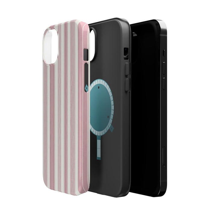 MagSafe Cute Phone Case, Coastal Striped Phone Case for iPhone 17 16 15 14 13 12 Pro Max, Samsung S26 S25 S24 Ultra case - Studio40ParkLane