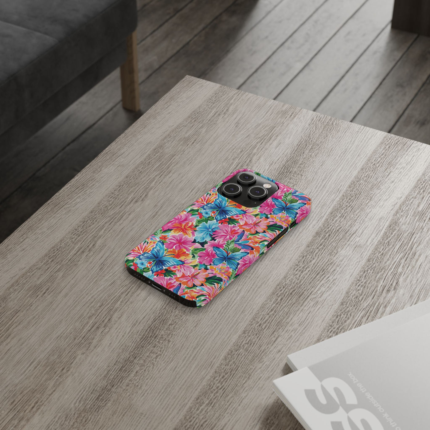 Slim Butterflies Flowers Gift for Her Cute Phone Cases for Iphone 16 Pro Max | iPhone 15 Case | iPhone 15 Pro Max Case, Iphone 14, 13, 12, 11, 10, 8, 7 - Studio40ParkLane