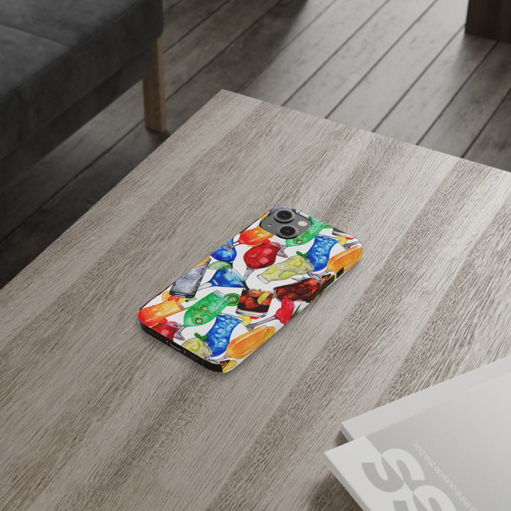 Slim Cute Phone Cases for Iphone - | iPhone 15 Case | iPhone 15 Pro Max Case, Iphone 14 Case, Iphone 14 Pro Max, Iphone 13, Summer Fruit Cocktail - Studio40ParkLane