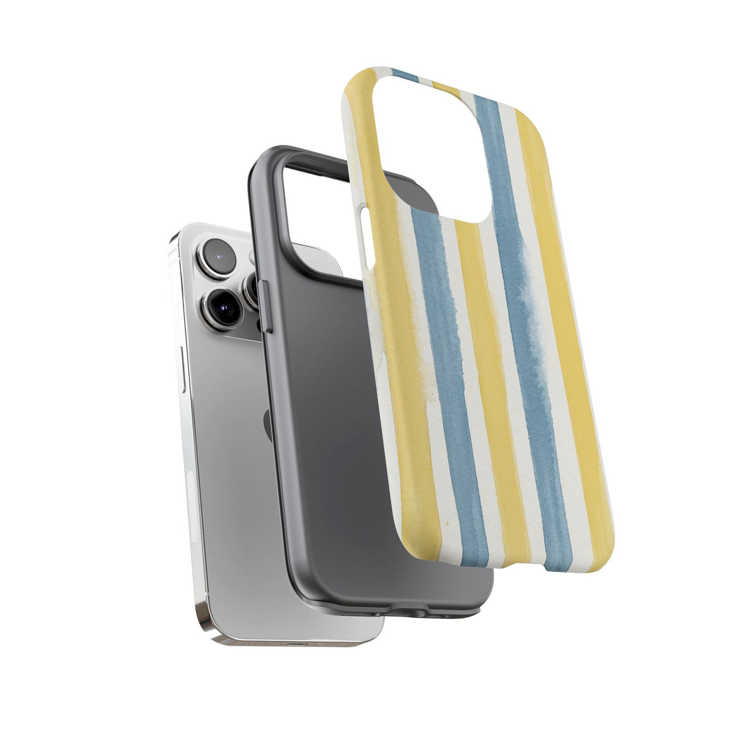 Tough Cute Yellow Stripes Phone Case, for IPhone 17 Pro Max | Iphone 17 Air, Iphone 16, IPhone 15, 14 13 12, Samsung Galaxy S26, S25, S24, S23 - Studio40ParkLane