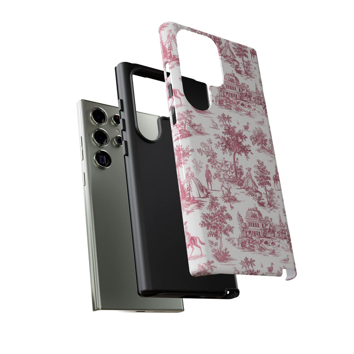 Premium Tough French Toile Gift for Her Cute Phone Cases for Samsung S25, S24, S23, S22, S21 Iphone, 16, 15, 14, 13, 12 Plus Max Pro Ultra - Studio40ParkLane