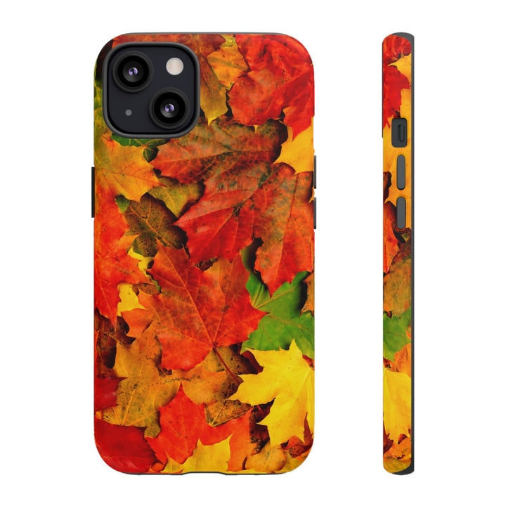 Fall Leaves Impact Resistant, Cute Phone Cases for Samsung S24, S23, S22, S21, IPhone 15 pro Iphone 14 pro Iphone 13 IPhone 12 Iphone 11 - Studio40ParkLane