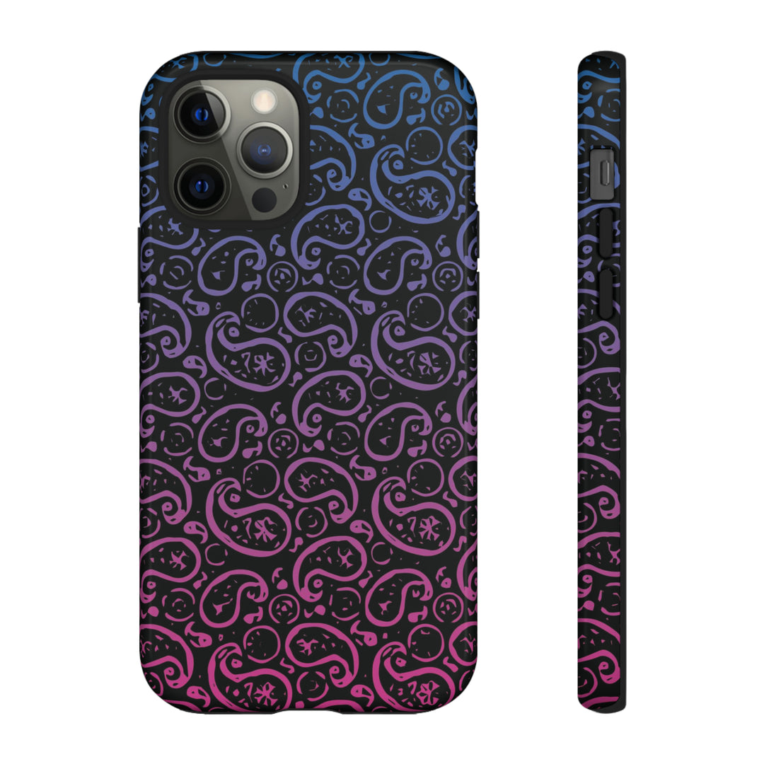 Cute IPhone Case | iPhone 15 Case | iPhone 15 Pro Max Case, Iphone 14 Case, Iphone 14 Pro Max Case IPhone Case for Art Lovers, Paisley Blue Pink - Studio40ParkLane