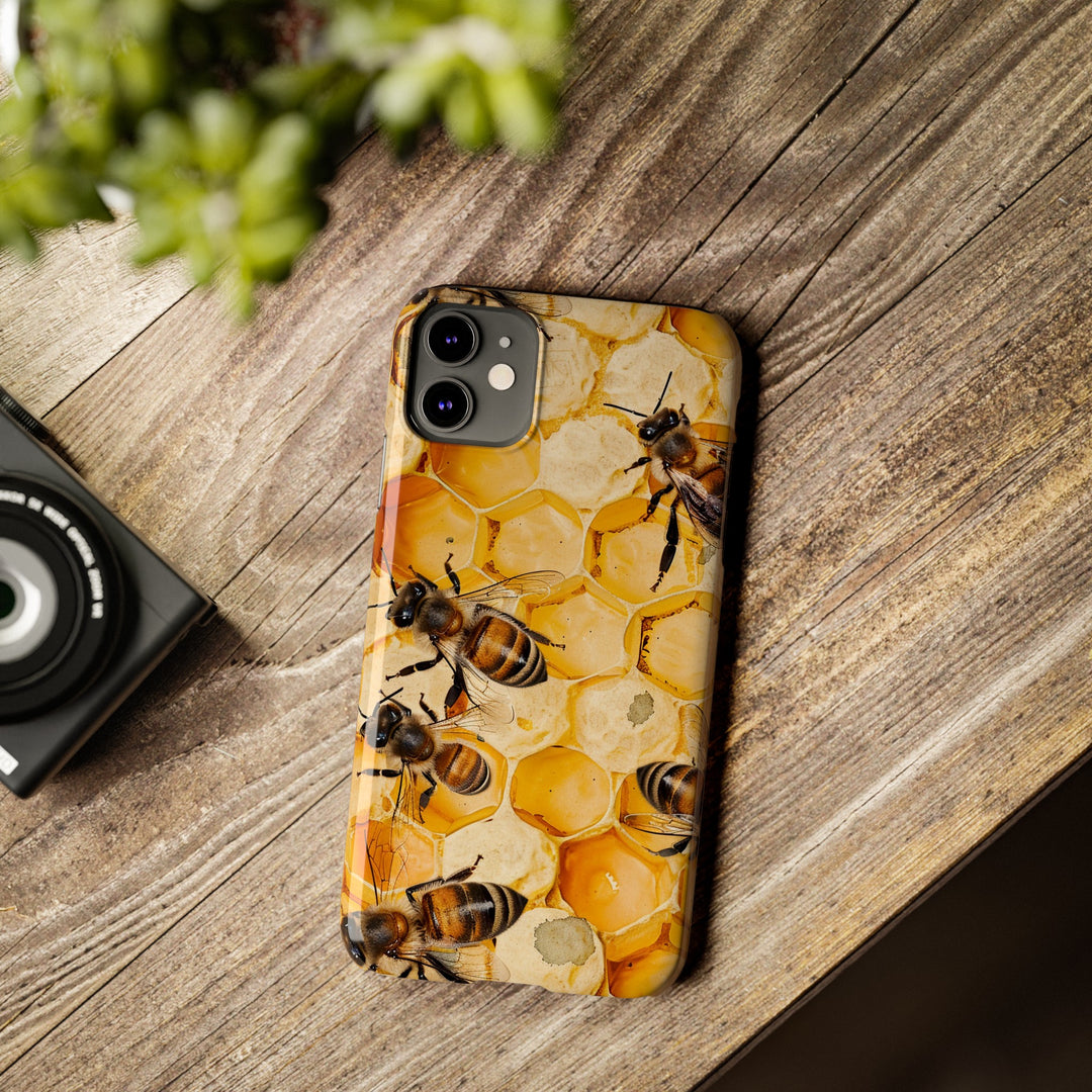 Slim Cute Phone Cases for Iphone - | iPhone 15 Case | iPhone 15 Pro Max Case, Iphone 14 Case, Iphone 14 Pro Max, Iphone 13, Summer Honey Bees - Studio40ParkLane