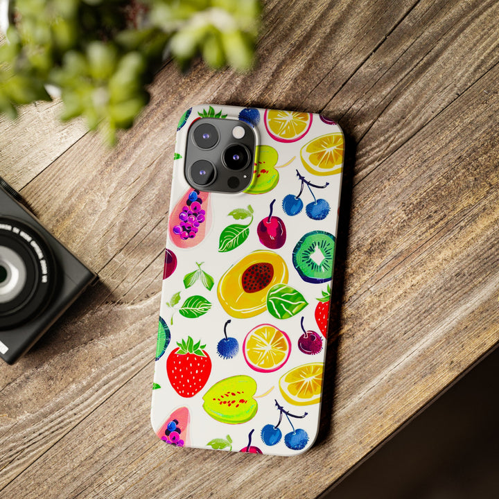 Slim Cute Phone Cases for Iphone | iPhone 15 Case | iPhone 15 Pro Max Case, Iphone 14, Iphone 14 Pro Max, Iphone 13, Summer Fruit Mix - Studio40ParkLane