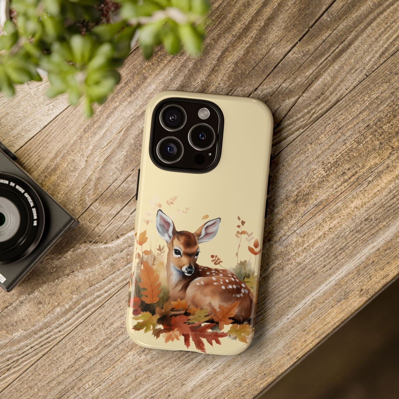 Autumn Fall Deer Gift for Her Cute Phone Case for, Samsung Galaxy S24, S23, S22, S21, IPhone 16 Case | Iphone 15, Iphone 14, IPhone 13 Case