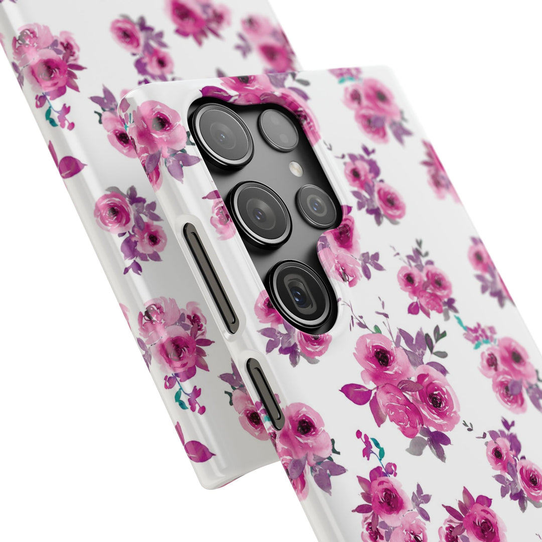 Sleek Snap Flowers Gift for Her Cute Phone Case for iPhone 16 15 14 13 12 11 X Xs Max Xr Pro Plus Samsung Galaxy S24 S23 S22 S21 S20 Ultra