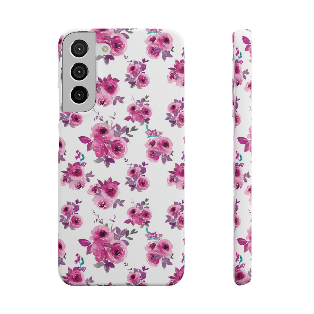 Sleek Snap Flowers Gift for Her Cute Phone Case for iPhone 16 15 14 13 12 11 X Xs Max Xr Pro Plus Samsung Galaxy S24 S23 S22 S21 S20 Ultra