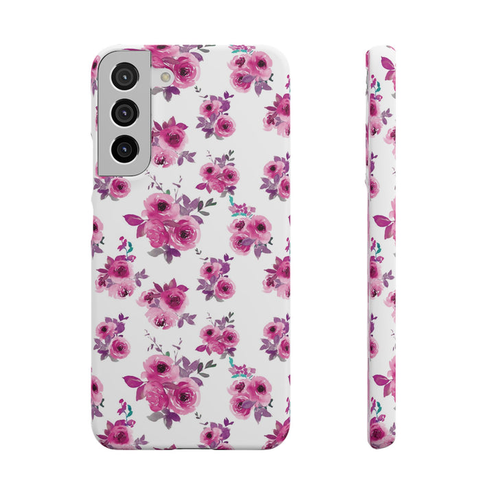 Sleek Snap Flowers Gift for Her Cute Phone Case for iPhone 16 15 14 13 12 11 X Xs Max Xr Pro Plus Samsung Galaxy S24 S23 S22 S21 S20 Ultra
