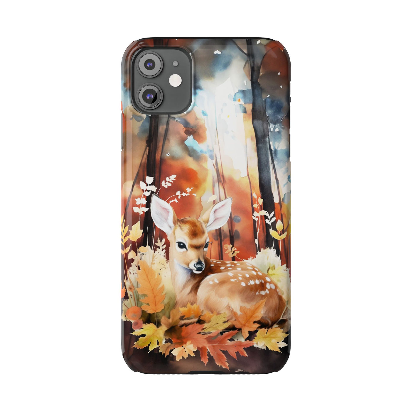 Slim Fall Autumn Forest Deer Gift for Her Cute Phone Cases for Iphone 16 | iPhone 15 Case | iPhone 15 Pro Max Case, Iphone 14, Iphone 14 Pro Max, Iphone 13, Slim