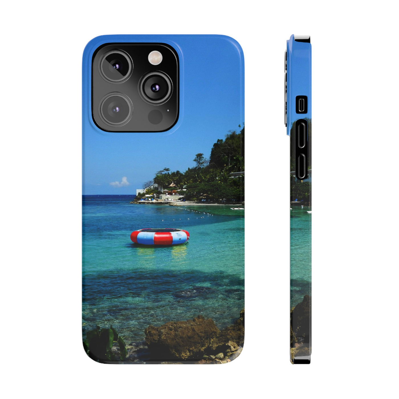 Slim Cute Phone Cases for Iphone - | iPhone 15 Case | iPhone 15 Pro Max Case, Iphone 14 Case, Iphone 14 Pro Max, Iphone 13, Summer Jamaica Beach