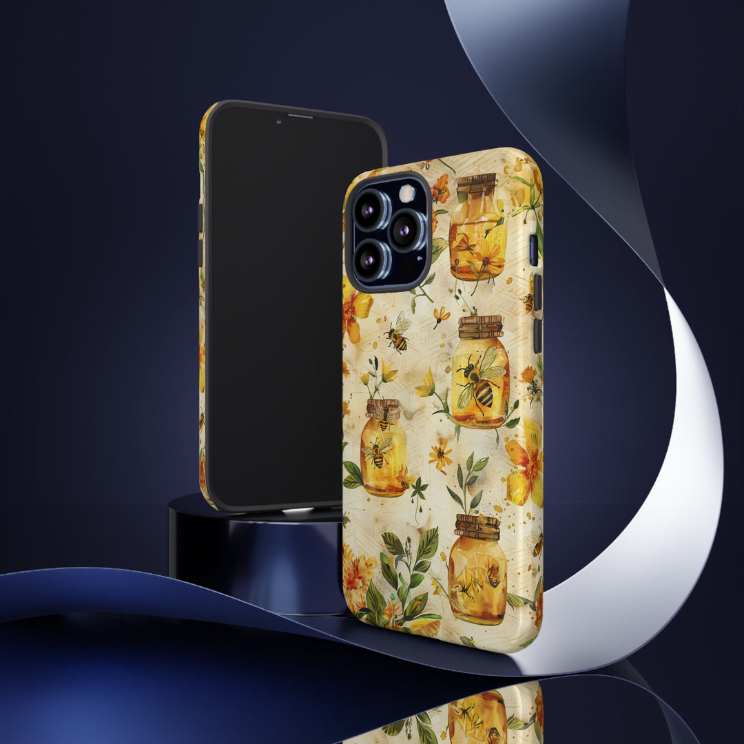 Impact Resistant, Honey Bees, Cute Phone Cases for Samsung S24, S23, S22, S21, IPhone 15 pro Iphone 14 pro Iphone 13 IPhone 12 Iphone 11 - Studio40ParkLane