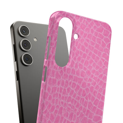 Snap Non Leather Pink Color Pattern Gift for Her Cute Phone Cases for Samsung Galaxy S24, S23, S22, S21, S20, Plus, Ultra, Iphone 16, 15, 14, Pro and Max - Studio40ParkLane