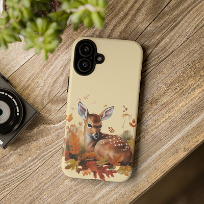 Autumn Fall Deer Gift for Her Cute Phone Case for, Samsung Galaxy S24, S23, S22, S21, IPhone 16 Case | Iphone 15, Iphone 14, IPhone 13 Case