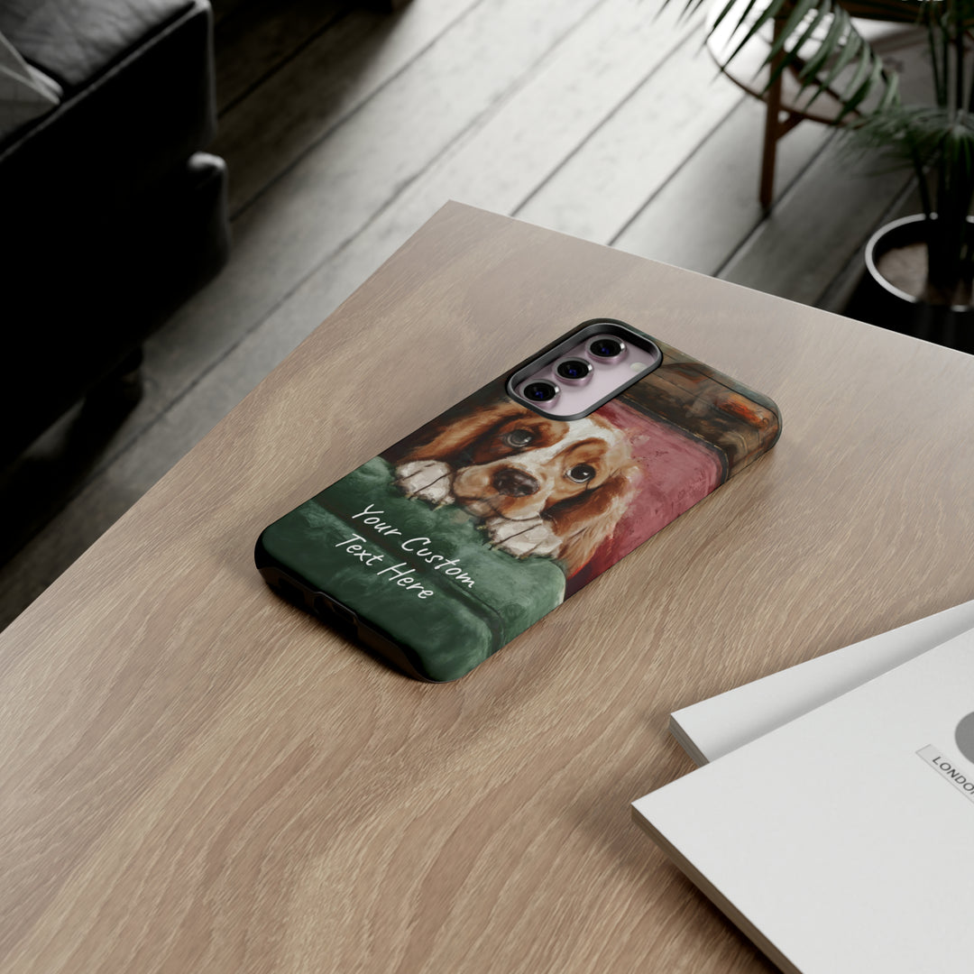 Personalize this Cute Samsung Phone Case | Cocker Spaniel Dog Samsung Phone Case | Galaxy S23, S22, S21, S20 | Customized Samsung Case - Studio40ParkLane